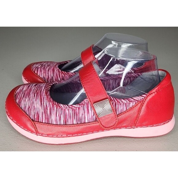 Alegria Red Mary Jane Slip On Shoes Clogs Womans Size 7 - 7.5 EU 37 Gem - 623 - Picture 8 of 12